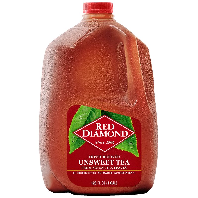 Red Diamond All Natural Unsweet Tea - 128 fl oz, 1 of 4