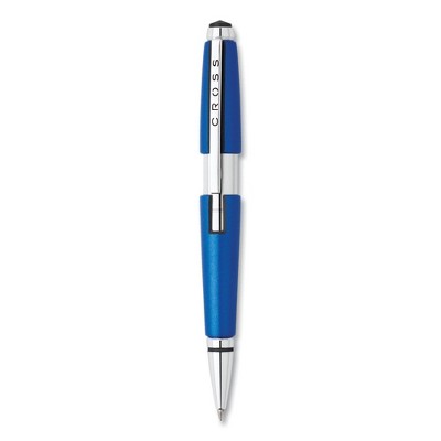 Cross Edge Pen, 0.7 mm, Medium, Black Ink, Blue Barrel