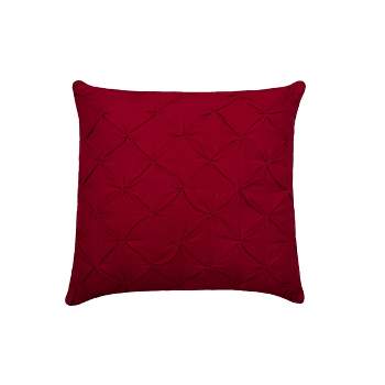 C&F Home Solid Color Diamond Tuck Cotton Decorative Throw Pillow With Insert