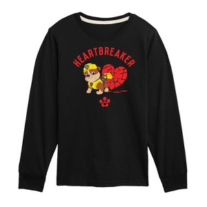 Boys' - Paw Patrol - Valentine's Heartbreaker Long Sleeve Graphic T-Shirt - 1 of 4