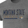 NCAA Montana State Bobcats Men's Gray Tri-Blend Short Sleeve T-Shirt - 3 of 3