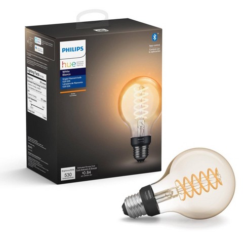 Philips Hue Filament G25 Smart Vintage Led Light Bulb With Bluetooth :  Target