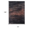 Black and Gold Abstract Non Skid Area Rug - 3 of 4