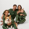 Leveret Matching Family Christmas Pajamas Buffalo Check Black and Green Plaid - 4 of 4