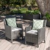 Cypress 2pk Wicker Dining Chairs - Christopher Knight Home - image 2 of 4