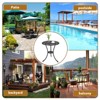 23.4 in Round Cast Aluminum Patio Bistro Table with Umbrella Hole, All-Weather Antique Tulip Outdoor Side Table for Balcony, Porch, Poolside, Black - 4 of 4