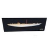 Half Hull Model Boat – Wooden Handmade Display – 12 Inch Shamrock Yacht Design By Old Modern Handicrafts - 2 of 4