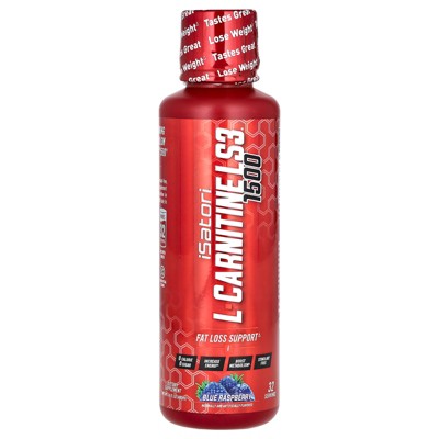 Isatori L-Carnitine LS3 1500, Blue Raspberry, 1,500 mg, 16 fl oz (480 ml)