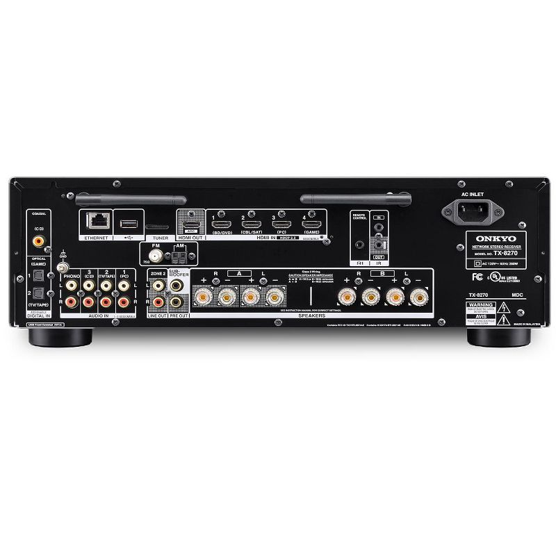 Onkyo TX-8270 Network Stereo Receiver with Built-In HDMI, Wi-Fi & Bluetooth, 2 of 6
