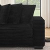 110.63" Corduroy L-Shaped Modular Sectional Sofa with Ottoman & Removable Cushions - 3 of 4