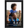 PosterPalooza | Photo Size Modernist Black Picture Frame - UV Acrylic, Foam Board Backing, Hanging Hardware - 2 of 4