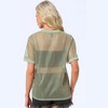 INSPIRE CHIC Women's Mesh Short Sleeve Cover Up See Through Sheer Tops - 4 of 4