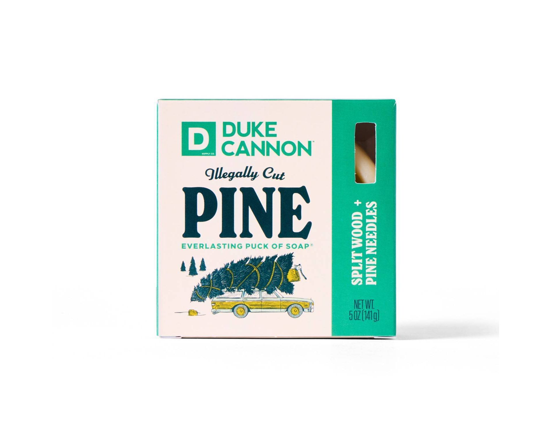 Duke Cannon Supply Co. Men's Holiday Everlasting Puck Soap - Illegally Cut Pine - 5oz