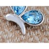 Anna-Kaci Women's Swarovski Crystal Elements Pendant Necklace with Blue Starfish Design, Gold Tone Chain, Adjustable Length, Adds Sparkle - Starfish - 4 of 4