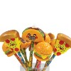 Squishy Snack Pens (3 Pack) - Stress Relief Fidget, Taco, Burger, Pizza Fun Designs, Black Ink (Approx. 8 Inch) - 4 of 4