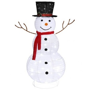 Karl Home 4ft Pre-lit Christmas Snowman Decoration - 1 of 4