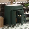 ORRD 24" Bathroom Vanity with Ceramic Sink, Modern Cabinet with 2 Drawers & Adjustable Shelf - 3 of 4