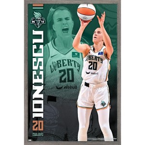 Trends International WNBA New York Liberty - Sabrina Ionescu 24 Framed Wall Poster Prints - 1 of 4