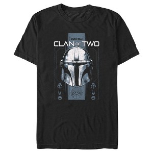 Men's Star Wars: The Mandalorian Clan of Two Helmet T-Shirt - 1 of 4