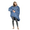 Catalonia Women's Blanket Hoodie Sweatshirt, Cozy Comfortable Fluffy Soft Fleece Lounging Pullover, Warm Fleece Hooded with Pockets Gift for Adult - 3 of 4