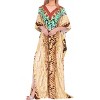 HAPPY BAY Women's House Daily Routine Evening Wear Maxi Slit Dresses Caftan Dashiki Casual Long Cover up Caftans for Women Plus One Size Brown,Animal - 2 of 4