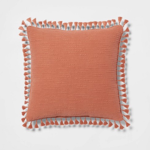 Burnt orange pillows online target