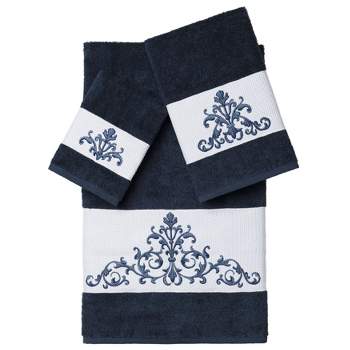 3pc Scarlet Embellished Towel Set - Linum Home Textiles