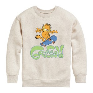 Boys' - Garfield - Garfield Skater Logo Graphic Long Sleeve Fleece Sweatshirt - 1 of 4