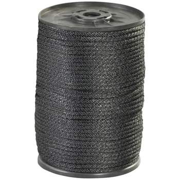 Do it Best 1/8 In. x 50 Ft. Black Braided Polypropylene Paracord