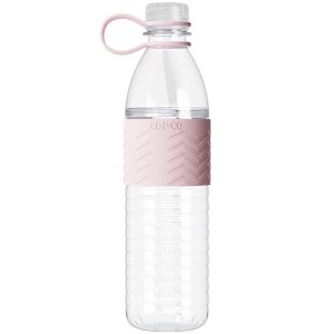 Copco Hydra Sports Water Bottle 20 Ounce Non Slip Sleeve BPA Free Tritan Plastic Reusable - 1 of 4