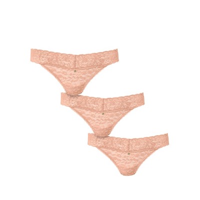 VENUS Womens Pearl By VENUS® Allover Lace Thong 3 Pack