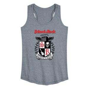 Women's - School of Rock - School Crest Graphic Racerback Tank - 1 of 4