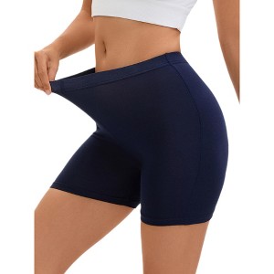 Allegra K Women's Mid-Thigh Boxer Full Coverage Soft Stretch Shorts - 1 of 4