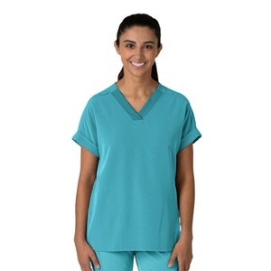 Wink Nova Women's Drop Shoulder Boxy Scrub Top - 1 of 4