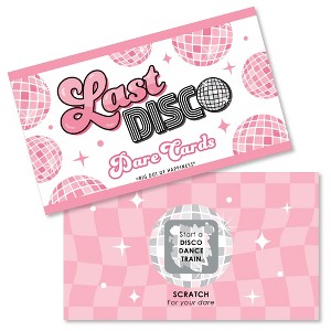 Big Dot of Happiness Last Disco - Bachelorette Party Game Scratch Off Dare Cards - 22 Count - 1 of 4