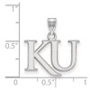 Black Bow Jewelry Sterling Silver Kansas Jayhawks NCAA Small Pendant - 2 of 3