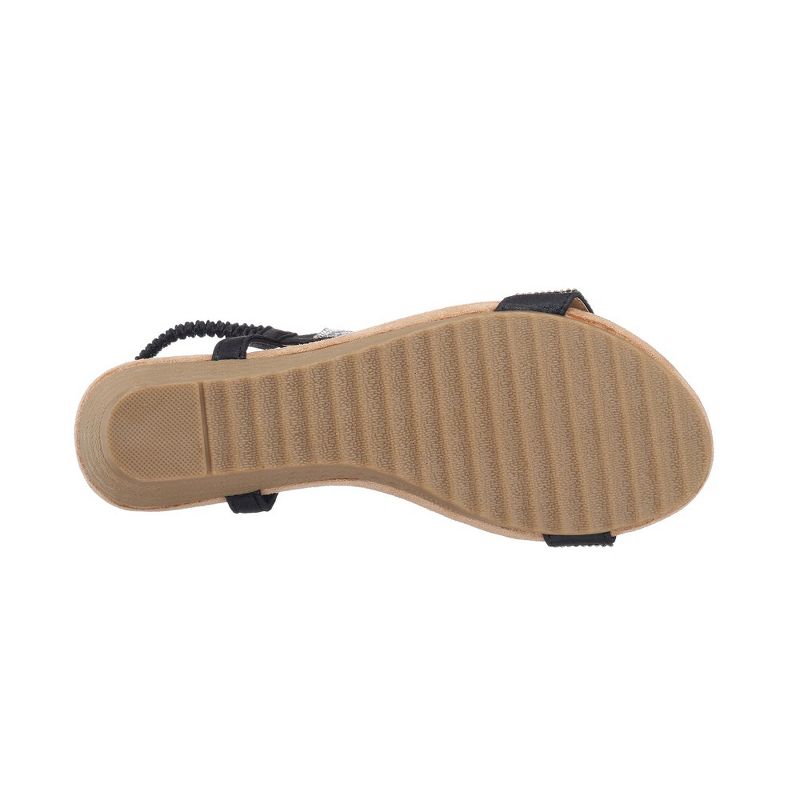GC Shoes Coretta Embellished Slingback Wedge Sandals, 5 of 6