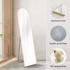 GlasFlength Decorative Wall Mirrors Full Length Arched Mirrors Slim Frame Reflection Accent For Living Spaces, Gold, 59"*16"*0.5" - 3 of 4