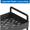 NEX 2pk 4 Tier Organizer Carts on Casters Black: Metal Storage Utility, Clothing Organizer, Adult Assembly Required - 3 of 4