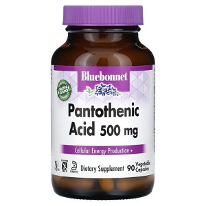 Bluebonnet Nutrition Pantothenic Acid, 500 mg, 90 Vegetable Capsules - 1 of 2