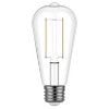 GE 2pk 60W Reveal ST19 LED Edison Style Light Bulbs: 5W LED Equivalent, E26 Base, Dimmable, 500 Lumens, 2700K White - 3 of 4