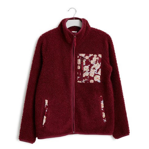 Vera Bradley Women's Fleece Teddy Fleece Zip-up Blooms And