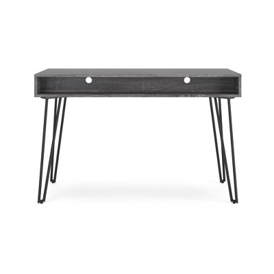 Strumford 48" Charcoal Gray Wood Home Office Desk