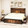 Platform Bed Frame with Headboard & 4 Storage Drawers, Sturdy Quiet Metal Platform Bed Frame - 2 of 4