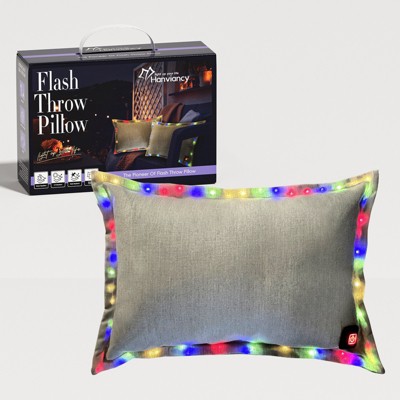 Anybear 13x18in beige outdoor LED throw pillow