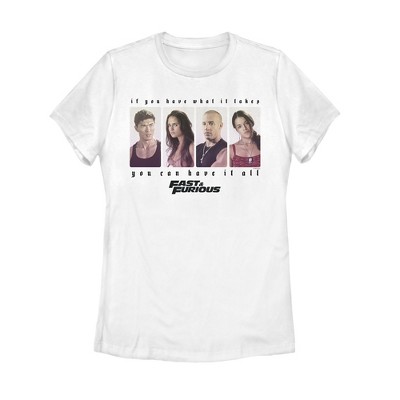 Women's Fast & Furious Favorite Character Box T-Shirt