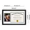 Americanflat 11x18 Diploma Frame with Shatter-Resistant Glass - Fits 8.5x11 Diplomas and 5x7 Pictures - Signature Collection - 2 of 4