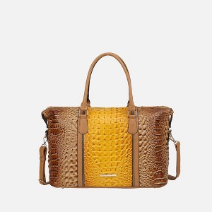 MKF Collection Raven Faux Crocodile-Embossed Women’s Duffle Bag by Mia K - 1 of 4
