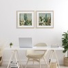 Stupell Industries Cactus Blooms Among Thorns 2pc Framed Print Under Glass Set - 2 of 4