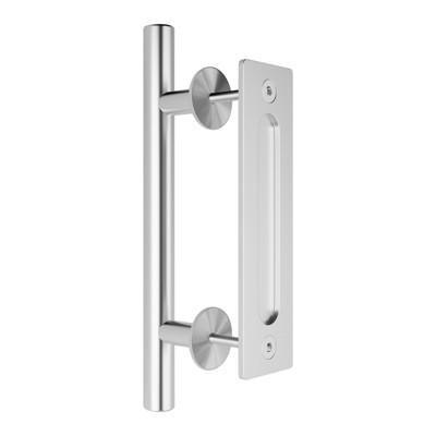 Sliding Barn Door Handle, Stainless, Heavy Duty£¬Two-Side Design, Round